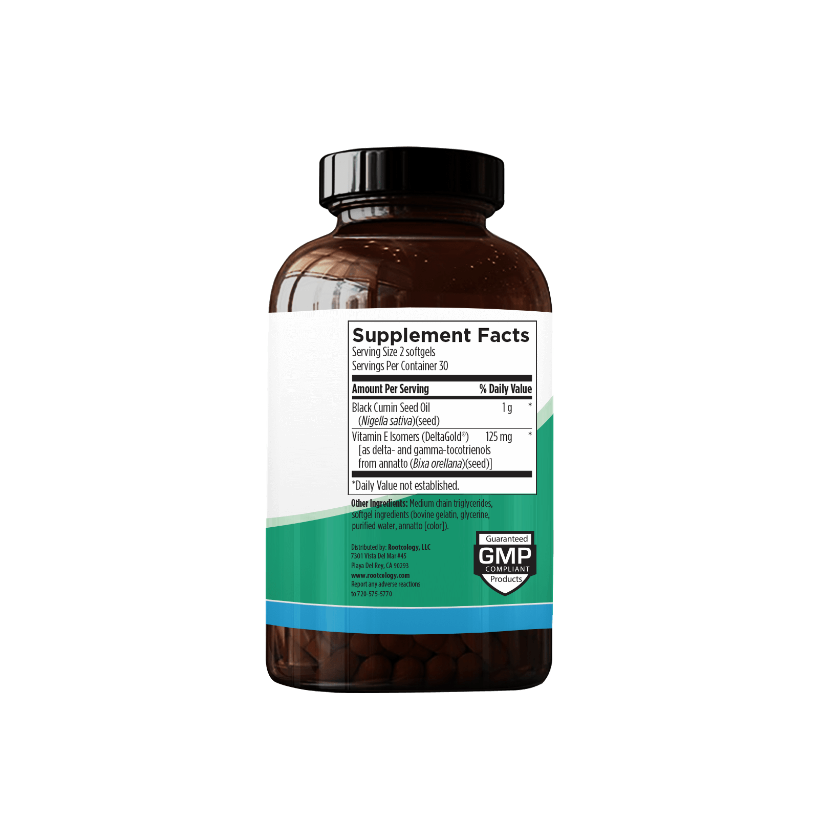 Rootcology Black Cumin Seed Extract Supplement Facts