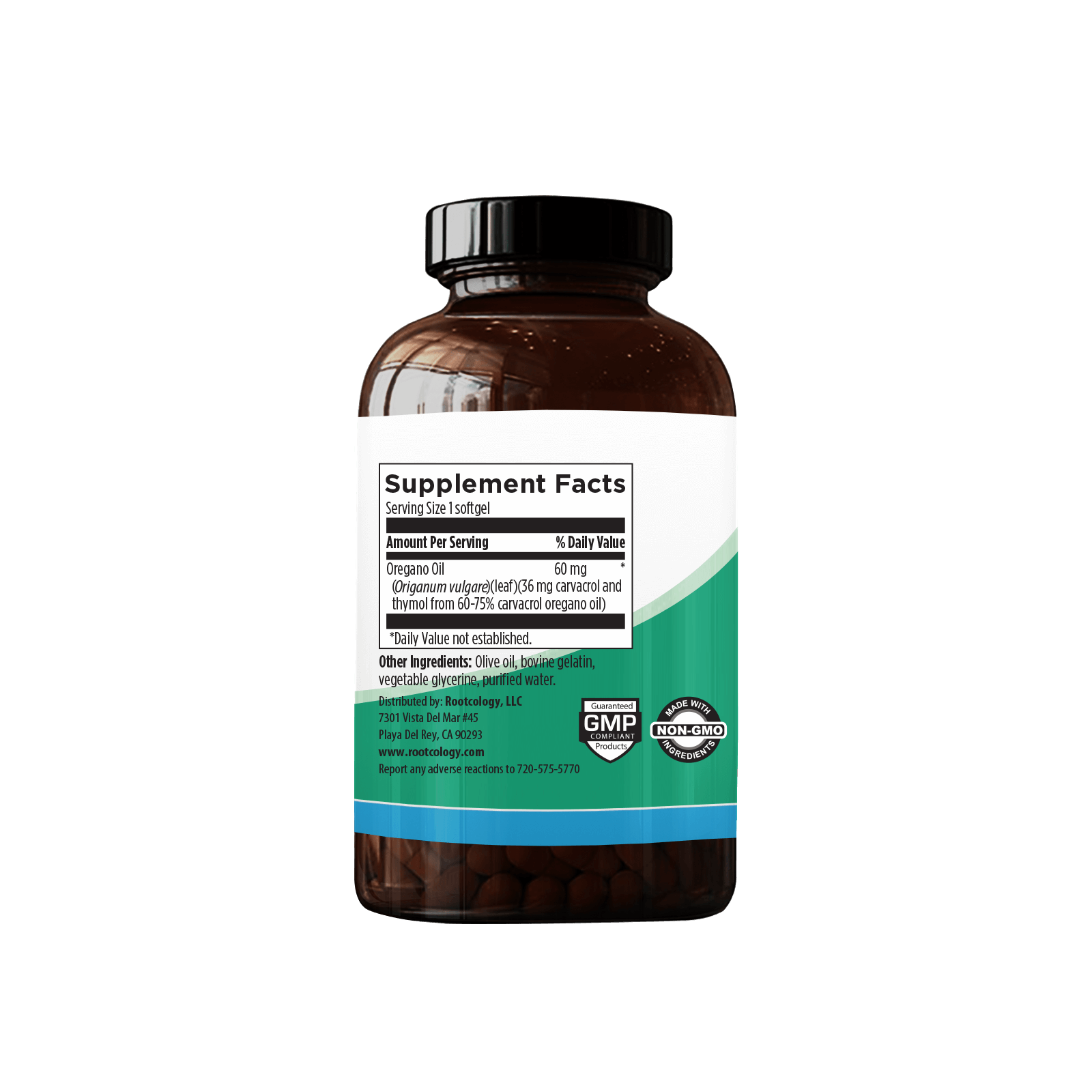 Rootcology Oil of Oregano Supplement Facts