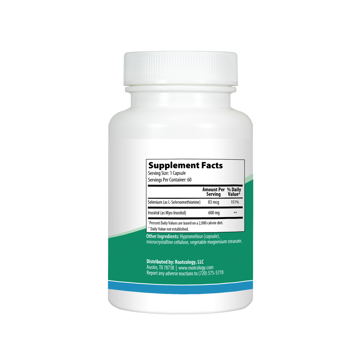 myo-inositol with selenium l-carnitine Myo Inositol & D-Chiro - Zinc, Vitamin B6, Chromium, Selenium, Folate, Saw Palmetto, L-Carnitine, Saffron and Dandelion Selenium + Myo-Inositol Rootcology