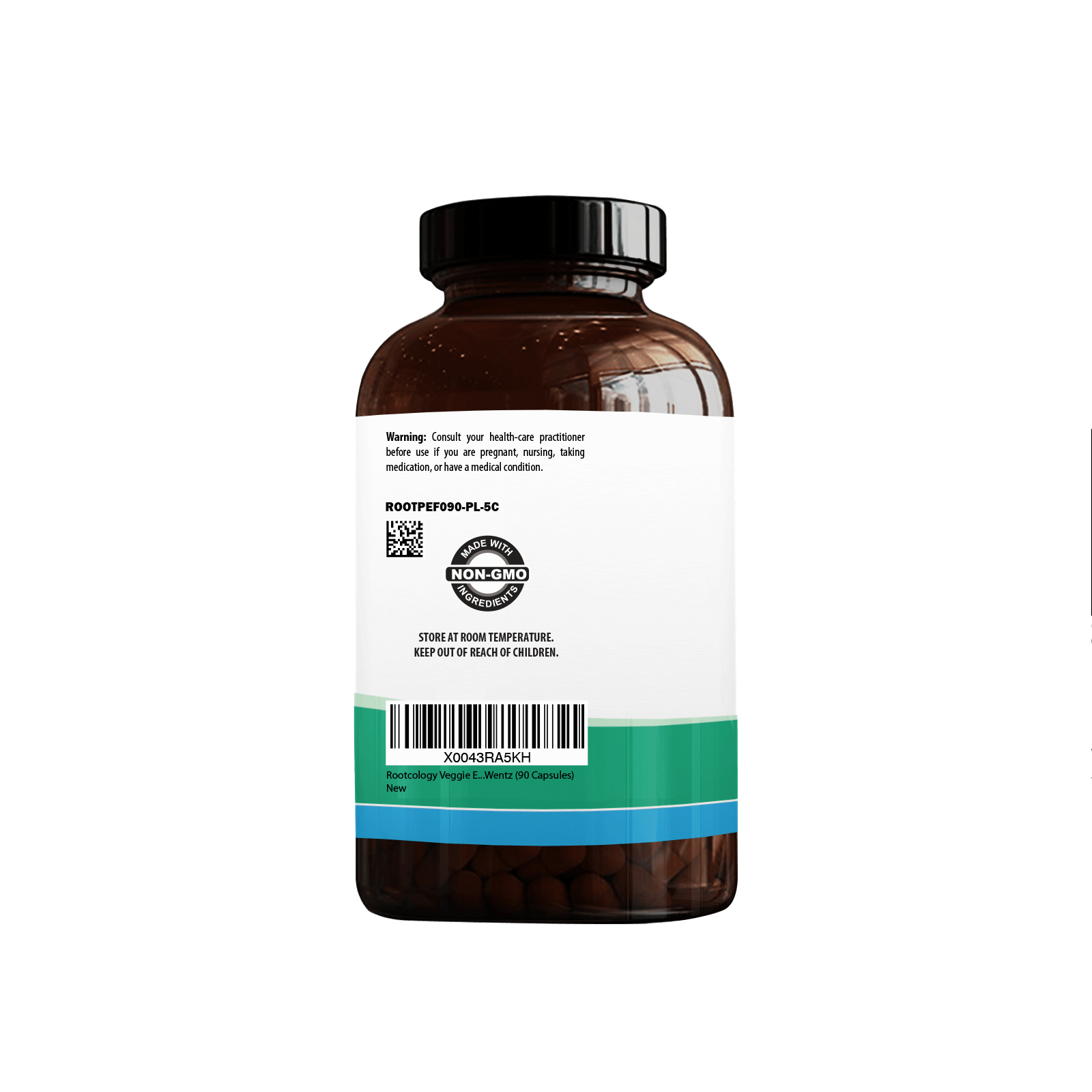 Rootcology Veggie Enzymes Supplement Label