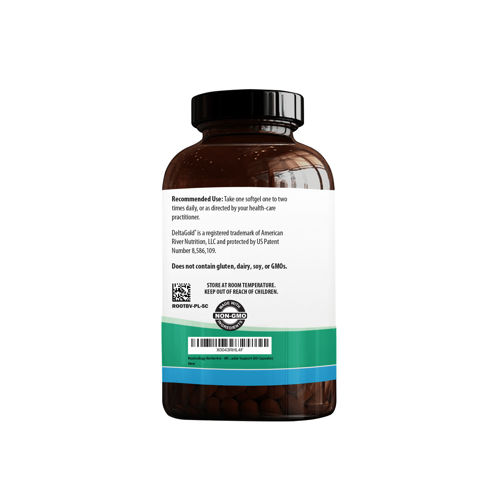 Rootcology Berberine Supplement Label