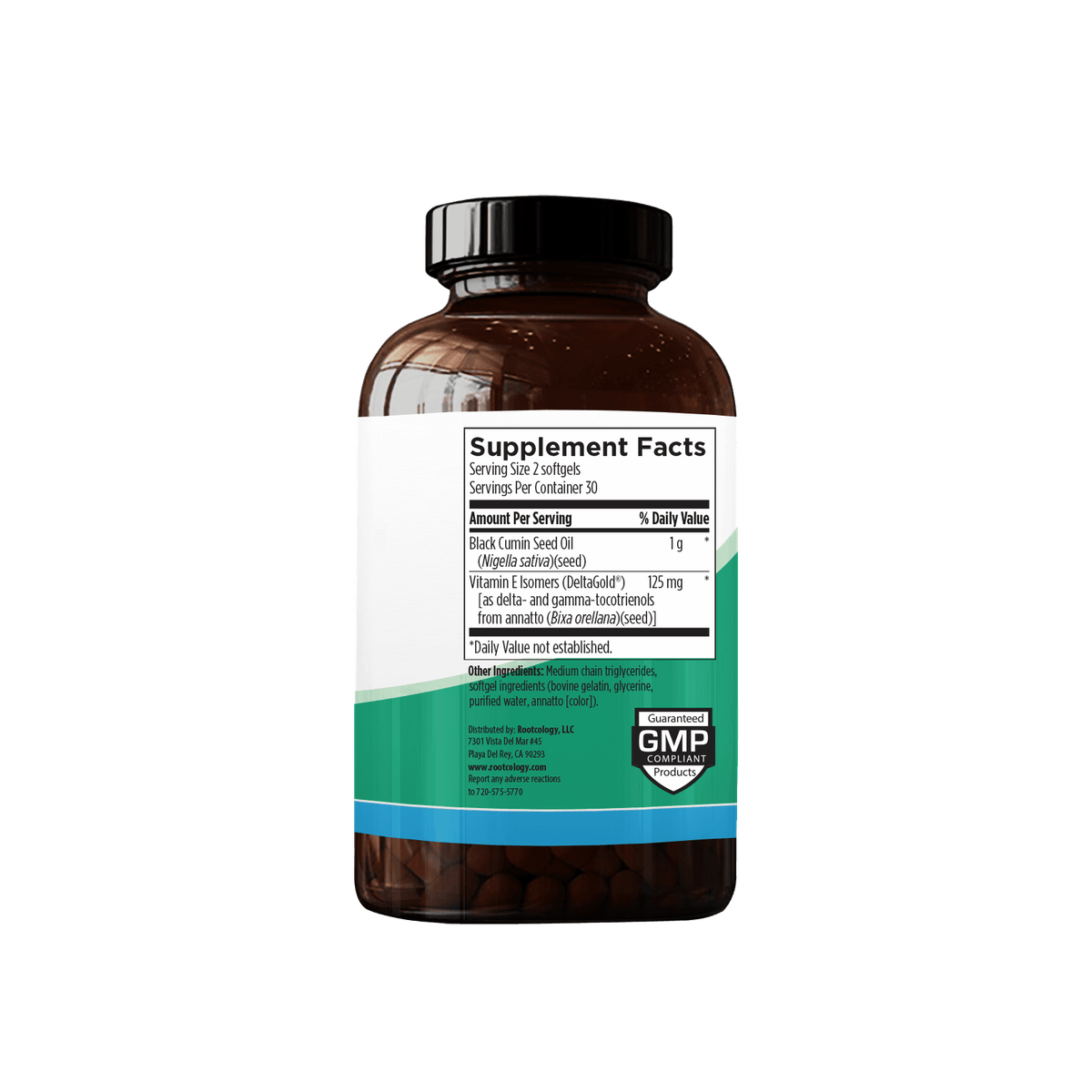Rootcology Black Cumin Seed Extract Supplement Facts