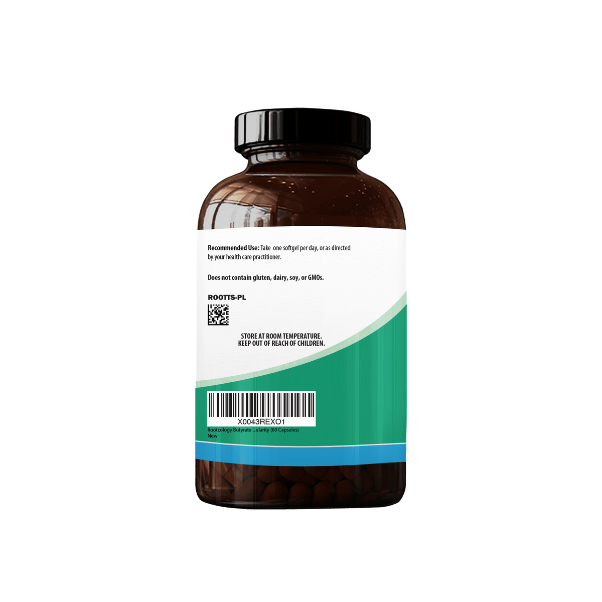 Rootcology Butyrate Balance Supplement Label