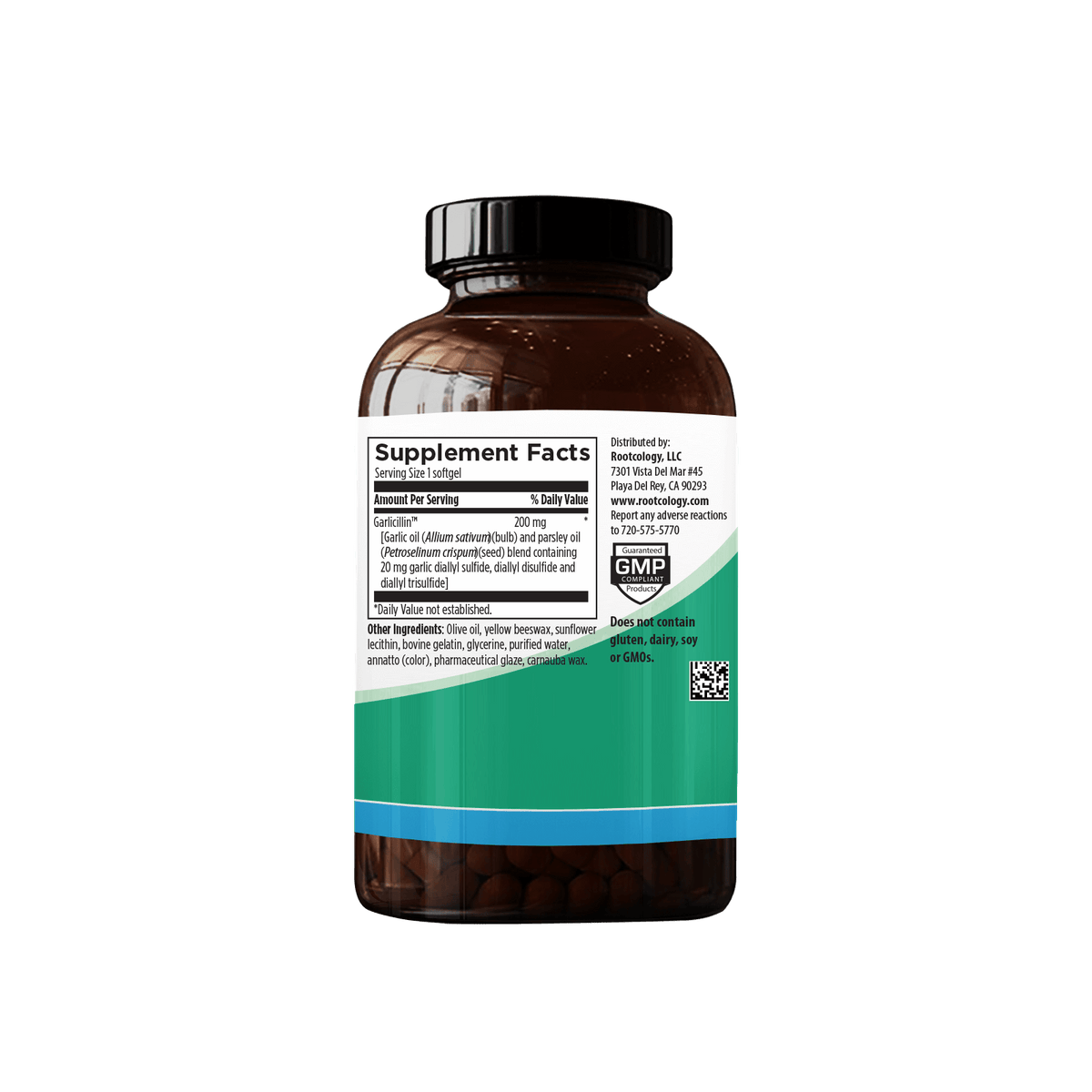 Rootcology Garlic Oil Supplement Facts