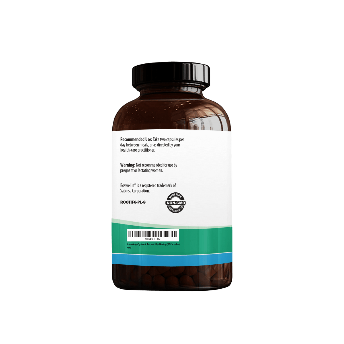 Rootcology Systemic Enzymes Supplement Label